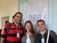 Wallace Imbrosio, Sabrina Da Silva y André Luiz Batista.