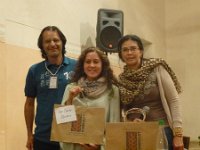 Edgar Camero, Alfonsina Arriaga y Claudia Medina.